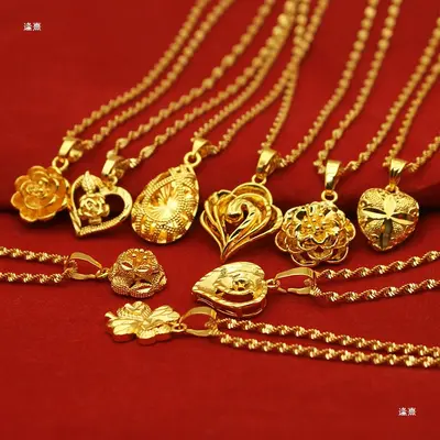 Women's Water Drop Pendant Necklace with Flower Collarbone Chain