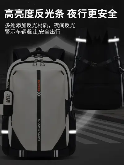 Student backpack for children and teenagers, ultralight, ergonomic spine support - 6