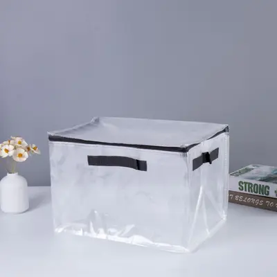 Gewebte Reisetaschen zum Anpassen, faltbare Gepäcktaschen mit großem Fassungsvermögen, wasserdicht und feuchtigkeitsresistent, mit Reißverschluss, Reise- und Umzugspacktaschen, Aufbewahrungstaschen - 13
