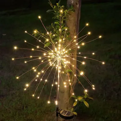 Solar Outdoor Firefly Decorative Garden Light with Ground Stake - 13