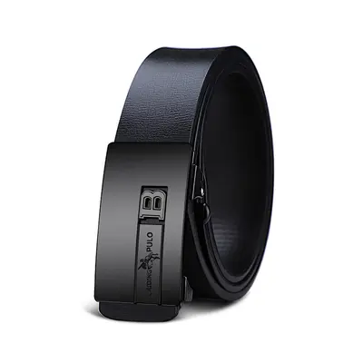 Men's leather belt for young and middle-aged adults, classic business style, versatile belt suitable for daily use, fashionable popular belt for youth. - 9