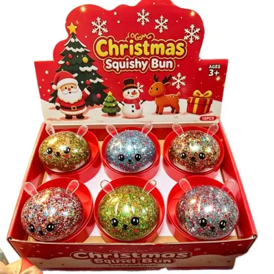 Weihnachts-Elch-Brötchen-Knetspielzeug mit Dampfgarer, langsam rückspringend
