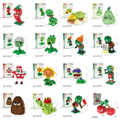 Plants vs. Zombies Building Block Set with Chomper Zombie Figure