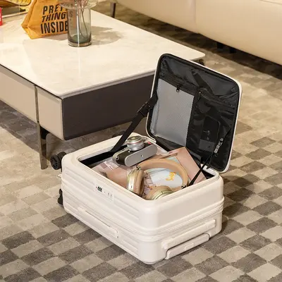 20 Inch Expandable Carry-On Suitcase, Side Opening, Trolley - 4