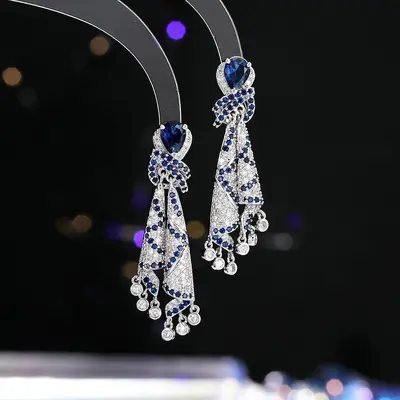 Vintage-Ohrringe geometrisch, 925er Silber, Ethnic-Stil - 8