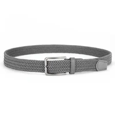 2025 Men's Youth Woven Canvas Belt Elastic Woven Belt Fashion Men's Woven Trouser Belt - 8