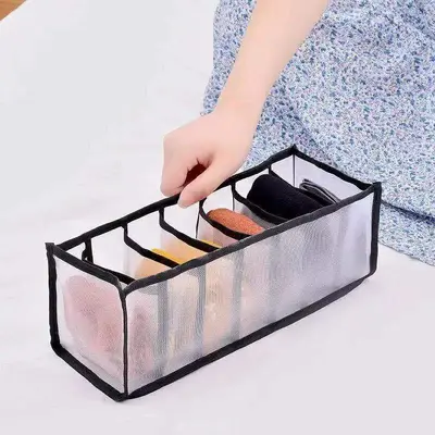 Underwear Storage Box Drawer-Style Clothing Organizer Bra Three-in-One Divider Box Sock Storage Wardrobe Organizer - 10