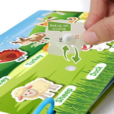 Quiet Activity Book for Children - Tear and Stick