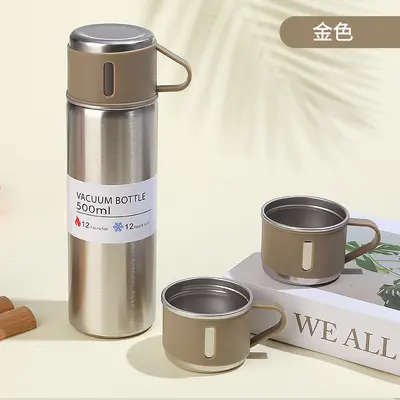 304 Stainless Steel Vacuum Insulated Cup, 3 Lids, Gift Set - 9
