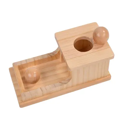 Montessori öğretim araçları ahşap çekmeceli kutu tekstil tambur pres top masası erken eğitim oyuncak seti Montessori erken eğitim oyuncak seti - 13