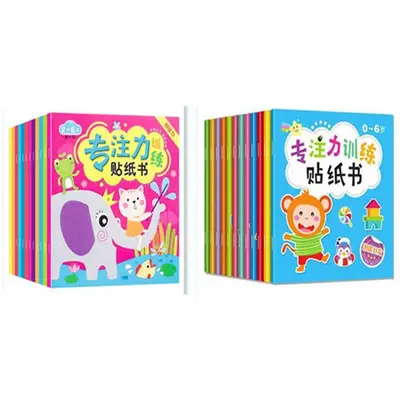 Konzentrations-Aufkleberbuch für Kinder von 0-6 Jahren - 9