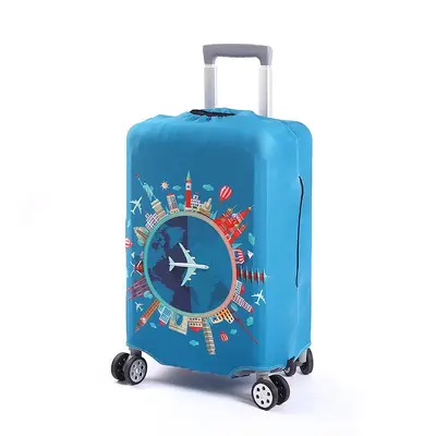 行李箱保护套耐磨弹力箱套拉杆箱旅行箱外套防尘罩加厚牛奶丝印花
