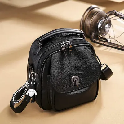 Damen-Umhängerucksack, weich, klein, multifunktional - 4