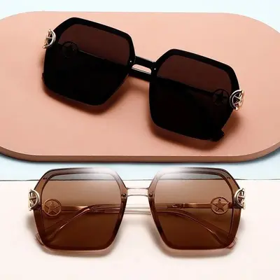 Damen-Sonnenbrille, polarisiert, UV-Schutz, eckige Form - 3
