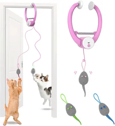 Electric Door-Hanging Automatic Interactive Cat Toy - 8