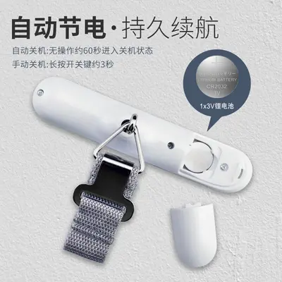 Portable handheld baggage scale 50kg with stainless steel shell