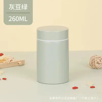 304 Paslanmaz Çelik Mini Termos Kabı 260 ml, Yulaf Pişirme için Taşınabilir - 7