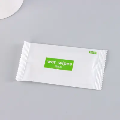 Disposable Individually Wrapped Wet Wipes Single Piece