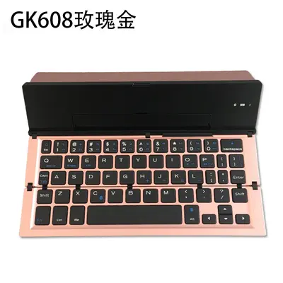 Geyes Bluetooth Foldable Keyboard, Triple-System, Dual-Channel, Aluminum Alloy - 9