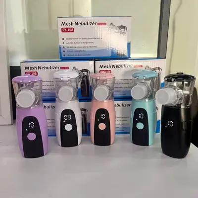 SY108 Rechargeable Portable Handheld Nebulizer with LED Display - 2