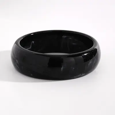 Vintage Kunstharz-Armband mit breitem Rand, Marmormuster, mehrfarbig - 12