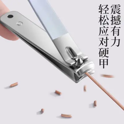 指甲剪套装修甲刀大号便携pu皮套斜口指甲钳美甲工具跨境出口专供