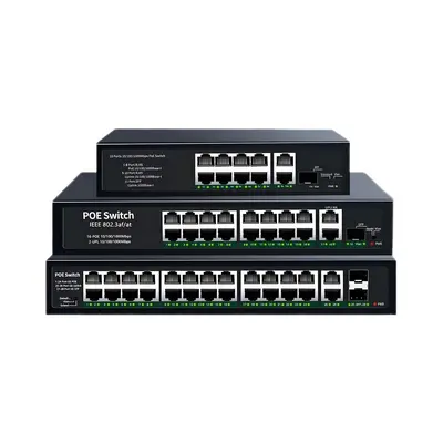 POE switch 4/8/16/24 port gigabit, camera power supply