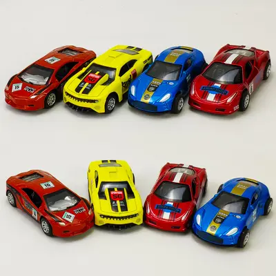 Kinder-Rückzugs-Polizeiauto-Modell aus Metalllegierung, Spielzeug-Set