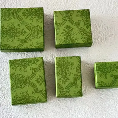 Vintage Yeşil Hediye Kutusu Kelebek Yay Takı Kutusu Küpe Kolye Bilezik Kutusu Mücevher Dünya Kapak Takı Kutusu - 7