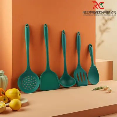 Non-stick silicone spatula, food-grade high temperature resistant silicone spatula for home use, silicone spoon, kitchen utensils spatula set