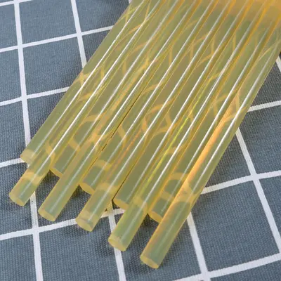 Clear High-Viscosity Hot Melt Glue Sticks, 7/11 mm, for Home Use