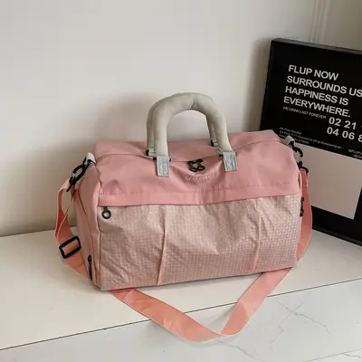 Kurztrippen-Reisetasche für Damen, leicht, multifunktional, Umhängesporttasche, Fitnesstasche, Handtasche, Geschäftsreisetasche mit großem Fassungsvermögen, Aufbewahrungstasche, Gepäcktasche - 11