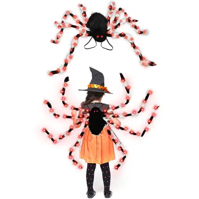 Halloween Spider Backpack with Nine LED Modes - 10