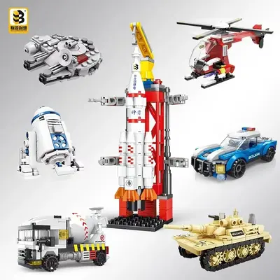 LEGO-Compatible Building Block Set, Small Parts Educational Toy for Kids - 5