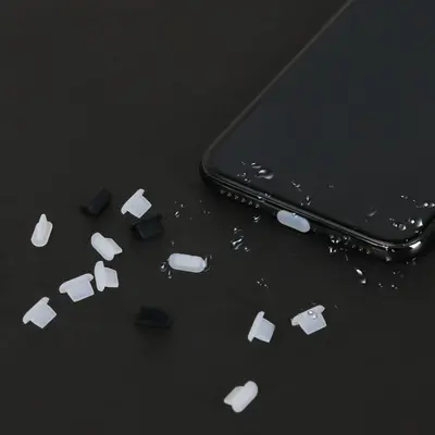 Uluslararası USB-C cep telefonu toz koruma tapası Silikagel tıpa Lightning veri portası kapaklı kayıp önleyici - 5