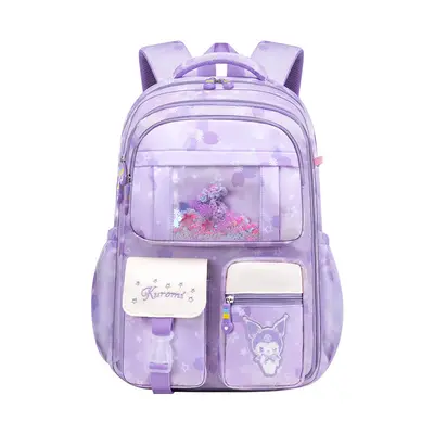 Primary School Backpack Grades 1-6, Lightweight, Large Capacity, Side-Opening, Spine-Prote