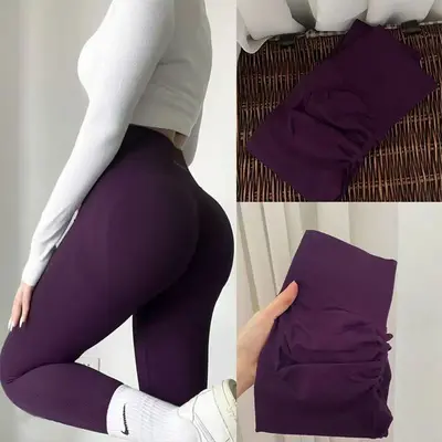 Butt King New Style Seamless Peach Butt Fitness Leggings for Women, Training Tight Pants, High Waist Stretch Yoga Pants, Sports Fitness Pants - 3