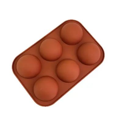 6-Piece Large Half-Circle Chocolate Silicone Mold 15-Piece 35-Piece Small Half-Circle Cake Pudding Mold DIY Handmade Soap Mold