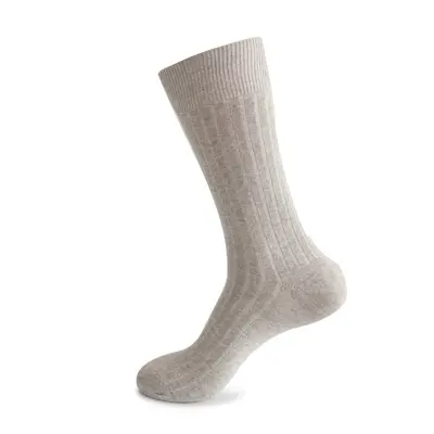 Foreign Trade Socks European and American Autumn Winter Plus Size Long Tube Socks Men's Striped Combed Cotton Double Needle Men's Socks Wholesale Manufacturer - 9