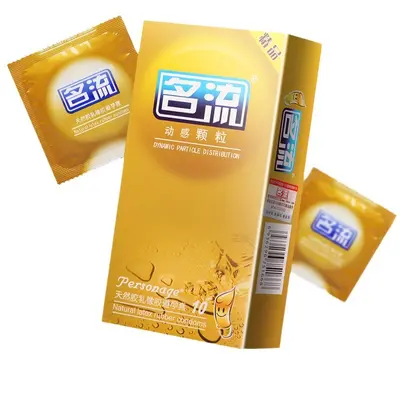 Mingliu Ultra-Thin Lubricated Dotted Ribbed Condom 002