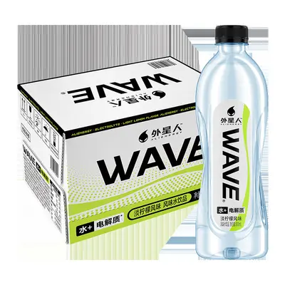 外星人WAVE淡柠檬水600ml*15瓶整箱批运动健身无糖饮料补充电解质