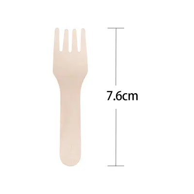 Disposable Birch Wood Knife, Fork and Spoon Set, Biodegradable - 9