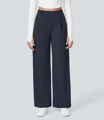 Suit trousers, casual pocket trousers, loose-fit straight trousers - 10