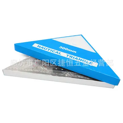 Marine Navigation Triangle Ruler for Distance Measurement and Chart Plotting