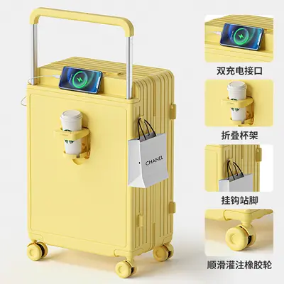 20 Inch Zipper Carry-On Suitcase, Lightweight, Combination Lock - 10