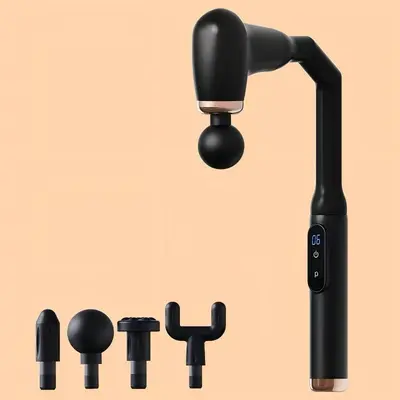 U-Shaped Fascia Gun with Long Handle, Electric Back and Neck Massager - 9
