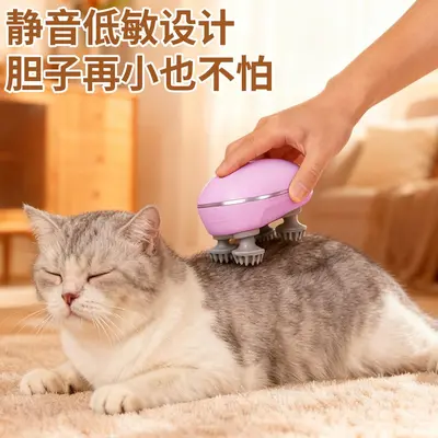 Rechargeable Electric Head Massager for Pet Cats - 3