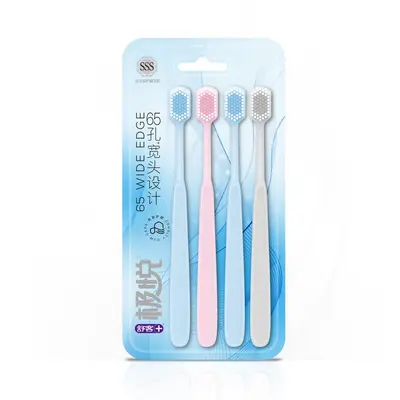 Shuke yetişkin diş fırçası, geniş baş, yumuşak kıl - 3