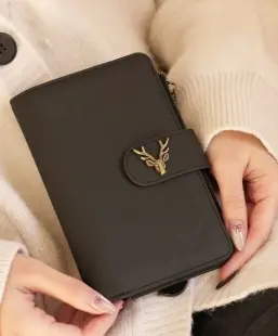 Echtleder Reisepass-Brieftasche mit Kartenfächern - 10