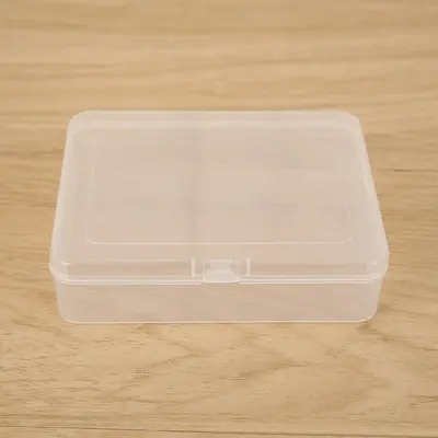 Rechteckige transparente Aufbewahrungsbox mit Deckel PP-Box transparente Kunststoffbox 150 mm Länge Großhandels-Verpackungsbox